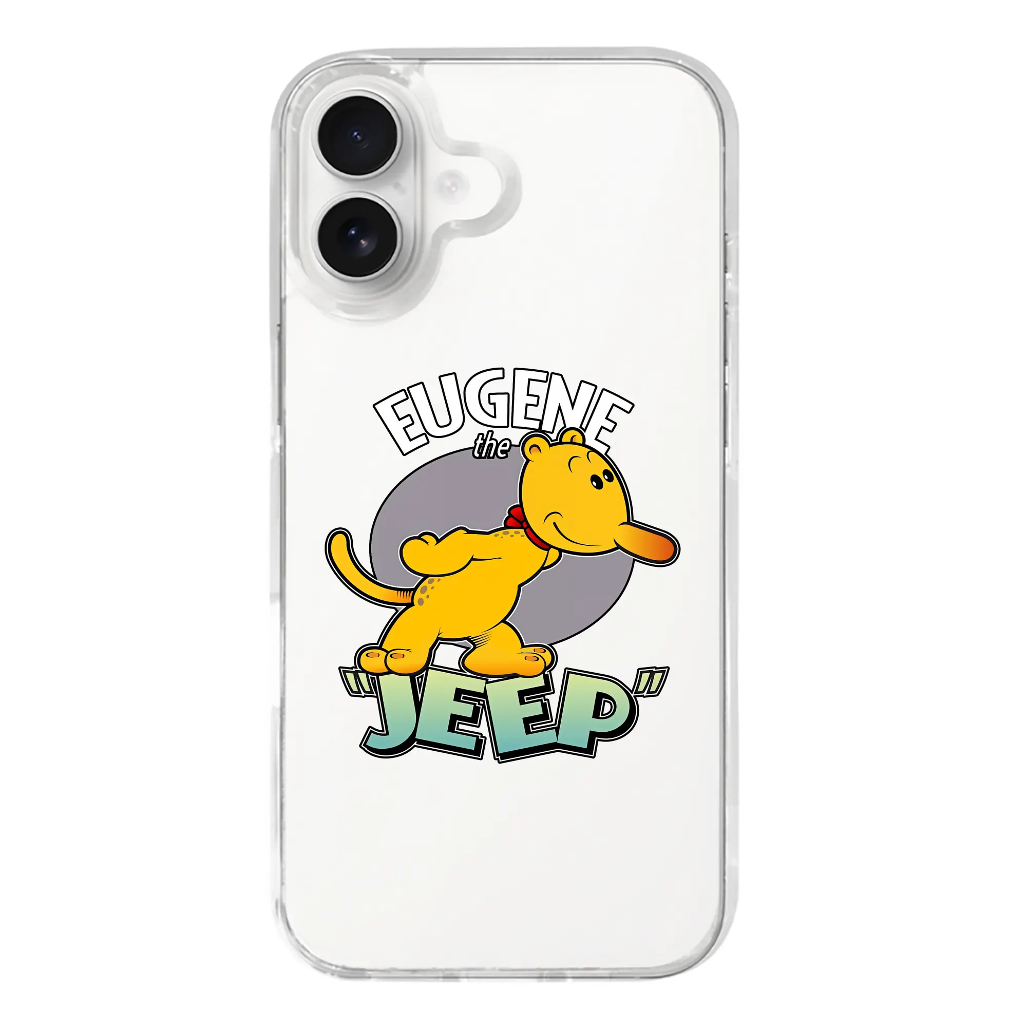 ポパイ グッズ ユージーン・ザ・ジープ - iPhone 17シリーズ 透明スマホケース – 薄型・耐衝撃・精密フィット保護カバー